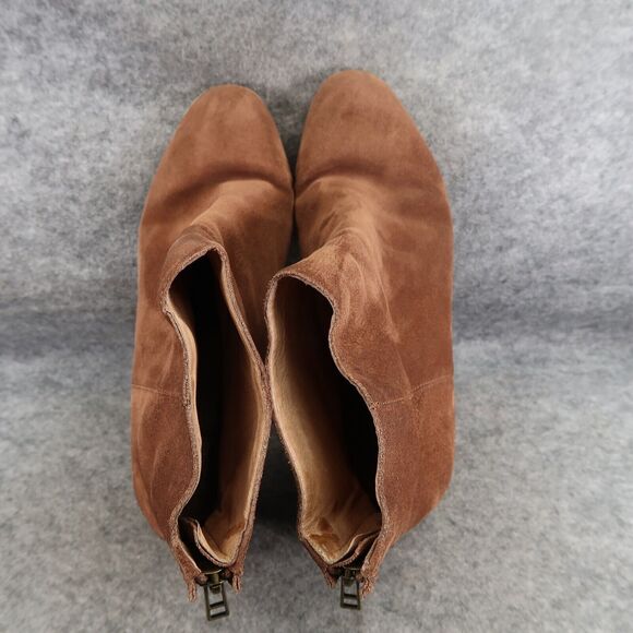 Madewell Shoes Womens 11 Bootie Leather Block Heel Pauline Fashion Boho Boot Zip - Picture 8 of 16